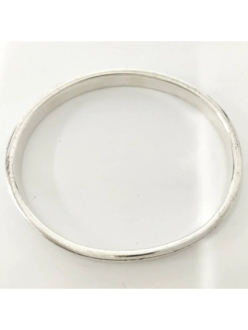Tiffany & Co Narrow Bangle Bracelet 925 Sterling Silver